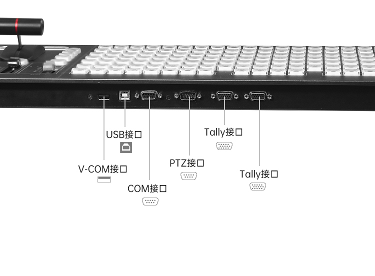 PTZ Input 4M/E TYST Switch Panel Keyboard VMIX Control Panel 4ME Real Time Live Slow Motion Playback Systems