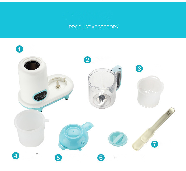 Durable Baby Portable Food Maker And Bottle Warmer With Steam Cooking Function