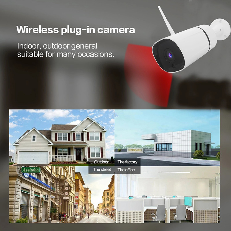 Home Security 1080p Wifi Camera 20M night vision Compatible With Alexa