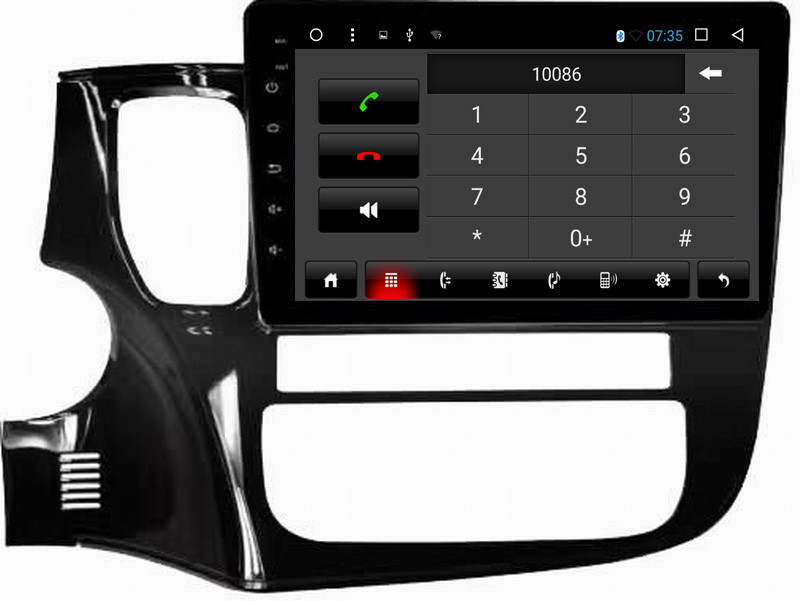 Ouchuangbo car radio gps nav android 6.0 for Mitsubshi Outlander 2017 with bluetooth SWC USB Mirror-Link 1080 video
