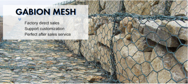 Hexagonal Woven Pvc Coated Gabion Stone Cage 2×1×1m