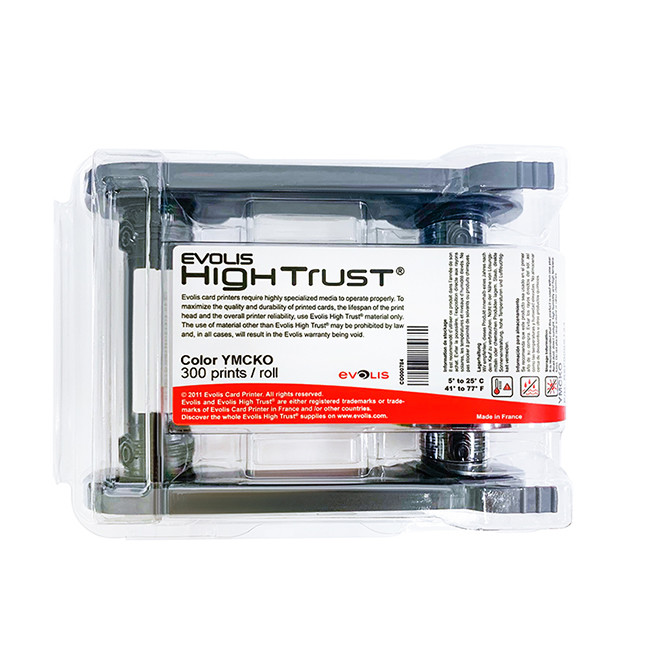 ID Badge Printer Double Sided Single Sided Color Printing 1.1 Microns Overlay Thickness