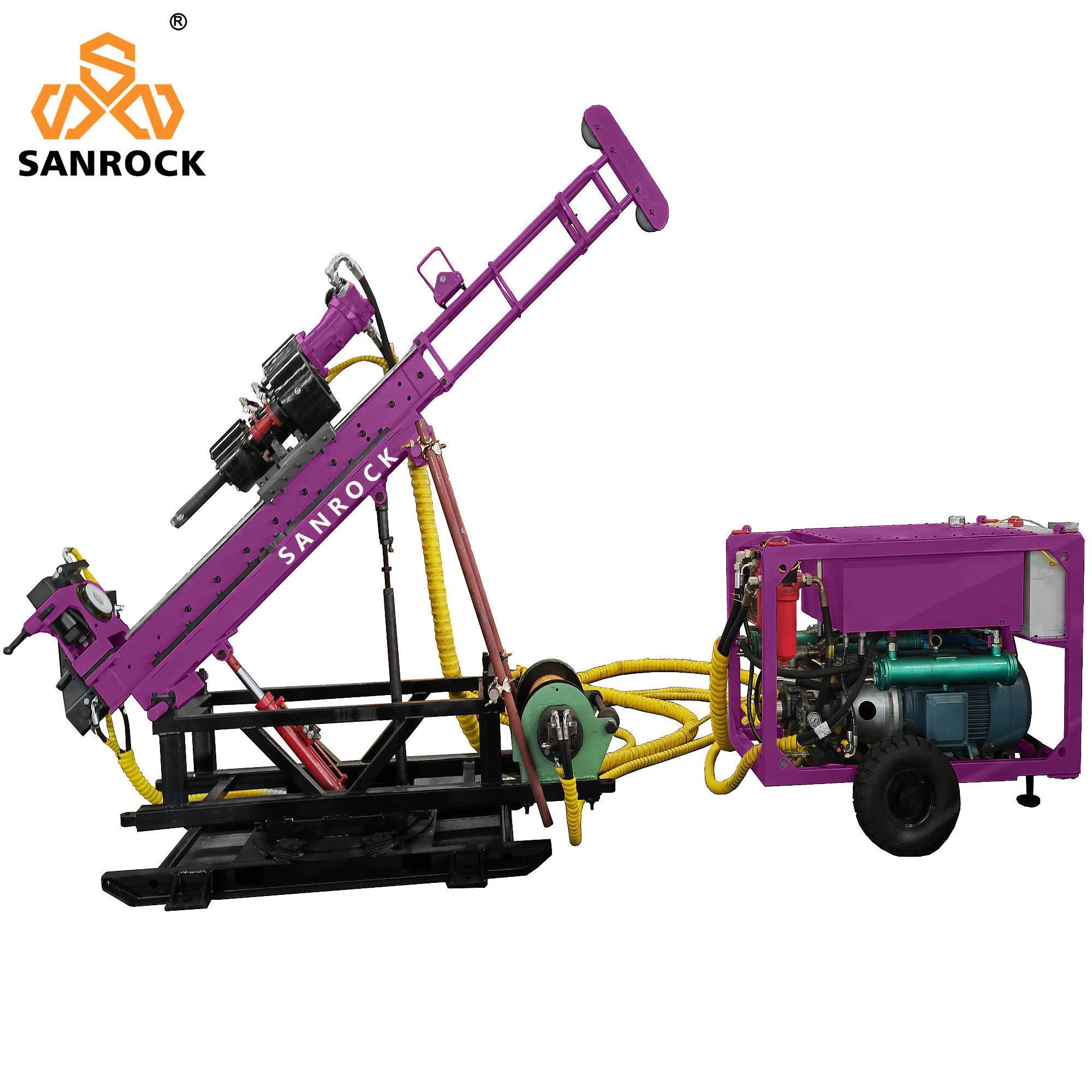 Small Core Drilling Rig Hydraulic Borehole Underground Tunnel Core Drilling Equipment