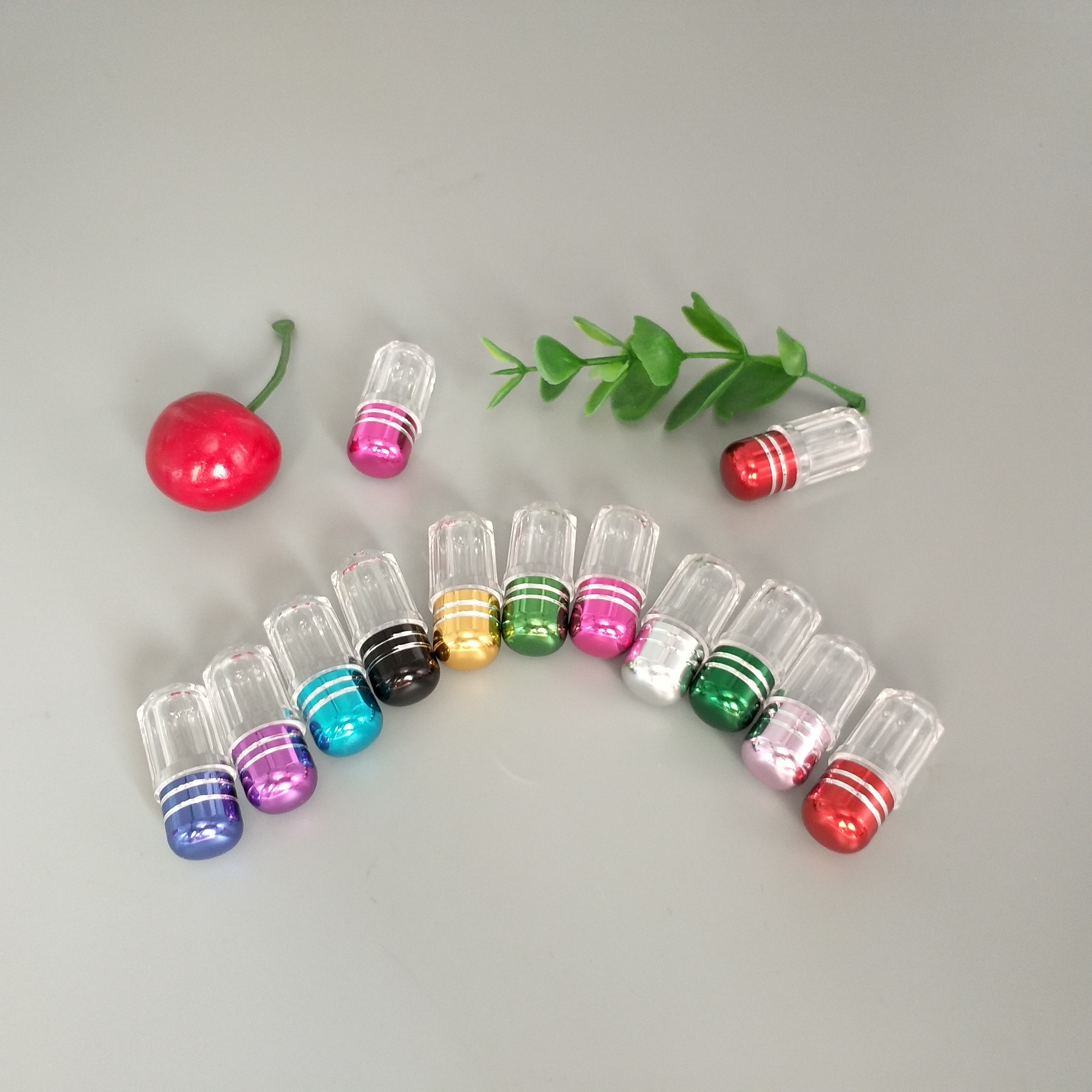 56mm Clear Plastic Medicine Bottles 5g Cylindrical Mini Pill Cases