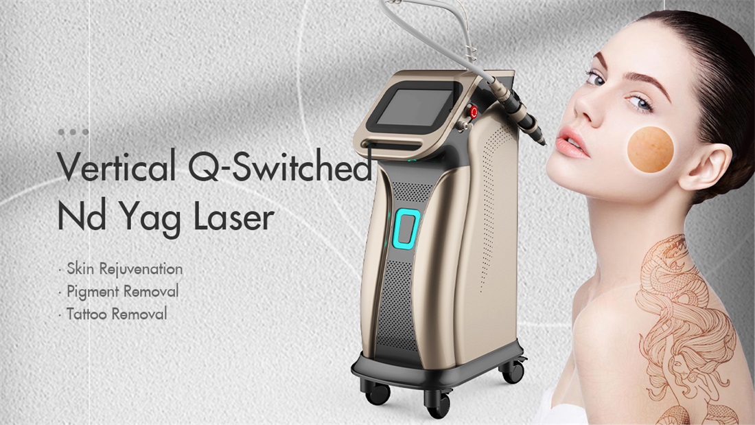 1064 Q Switched Nd Yag Laser Picosecond OEM/ODM 2 Wavelengths Laser Machine Remove Tattoo nanosecond laser machine
