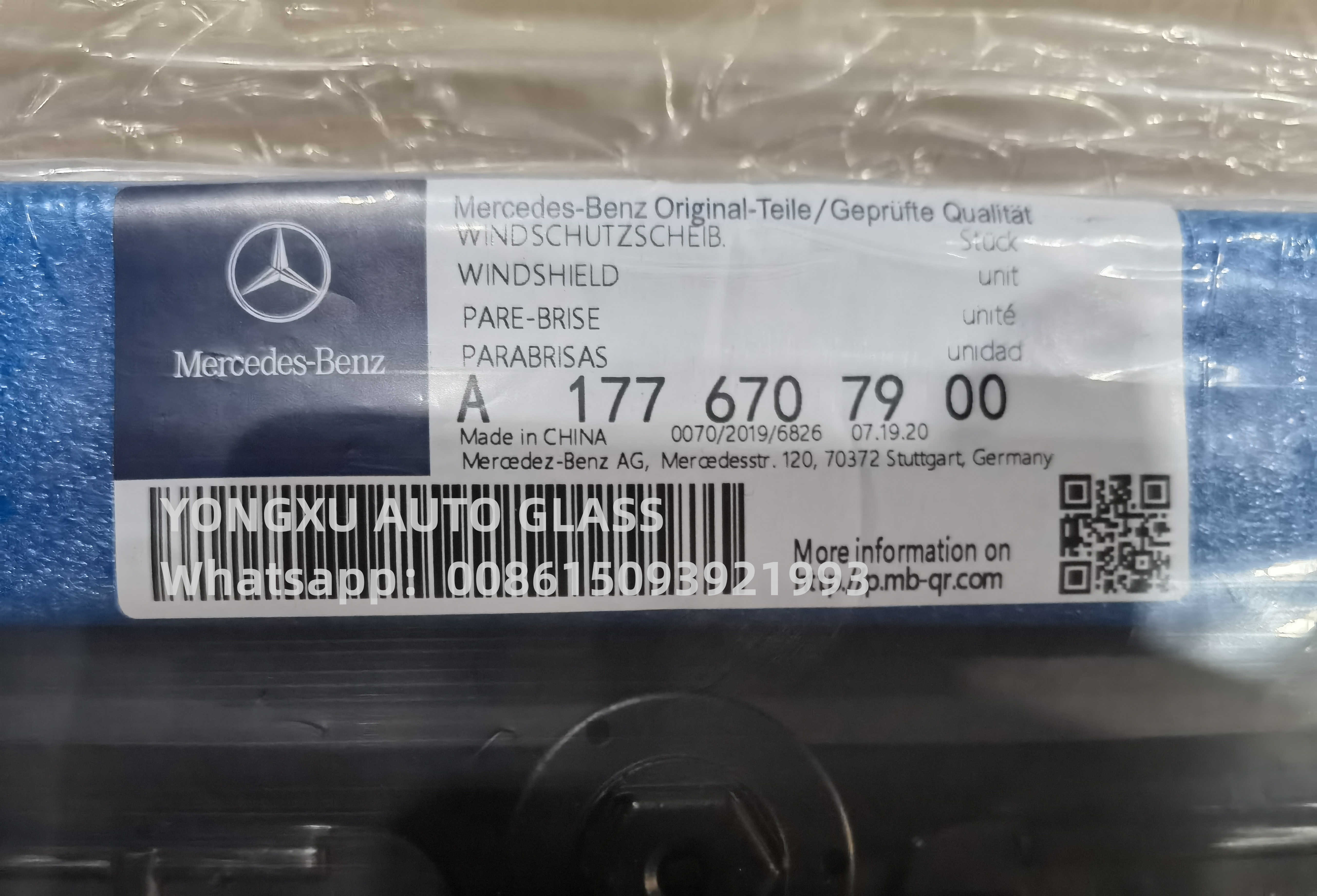 Mercedes-Benz A-Class (W177) 5d Hatchback 2018 Rain Sensor Car Front Glass Glass Windshield
