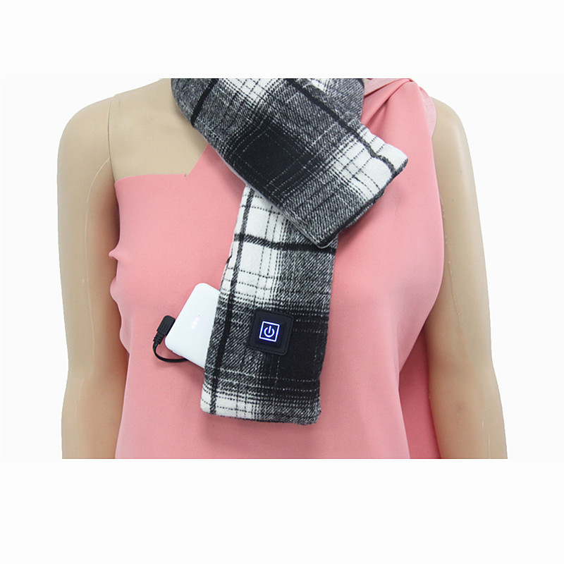 Graphene film Electric Heating Scarf Warm Winter Soft Neck Cover Camping Scarf