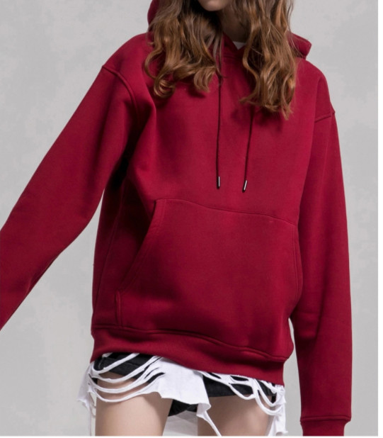 Sustainable 100 Cotton Plain Oversized Hoodies Womens Anti Bacterial