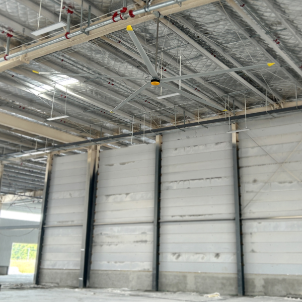 1.5KW Power Supply 5-Blade 7.3m 24FT JUNYI Industrial HVLS Ceiling Fan for Industrial