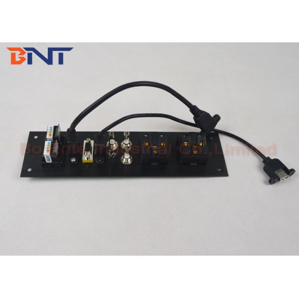Hidden Wall Mount Multimedia Socket Plate For Hotel AV Solutions