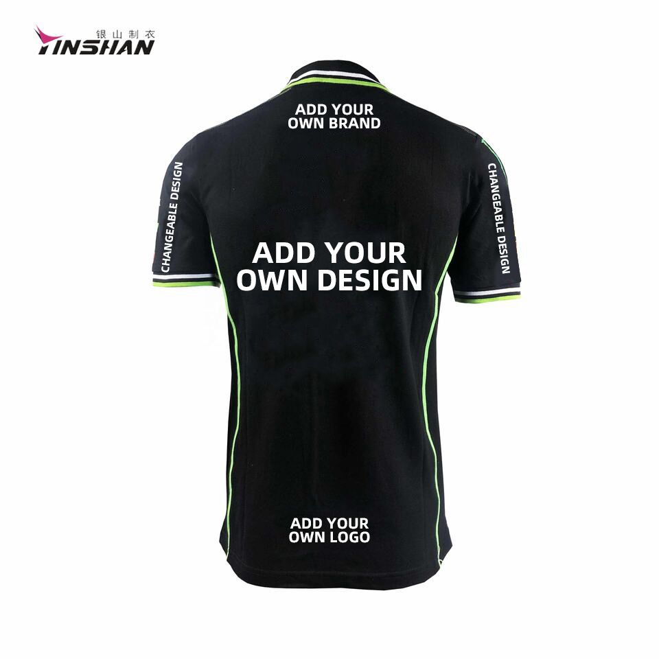 Customized Printing Methods Breathable Cotton Sublimation Racing Teamwear for Adults