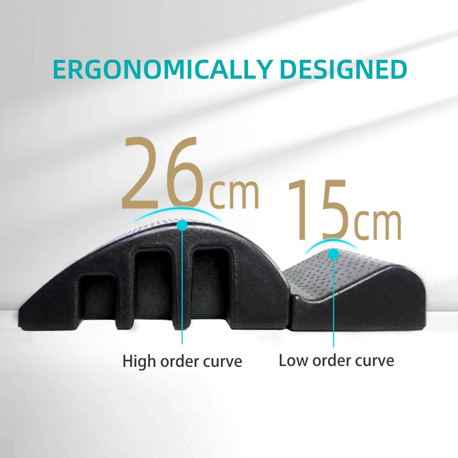 Black Spine Rehabilitation Device Pilates Corrector Step Core Strengthening Stretching