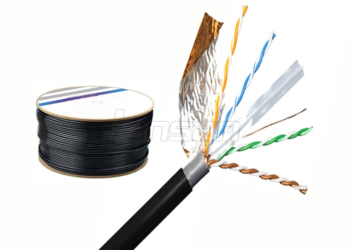 PVC Jacket Ethernet Cat6 Lan Cable Cat6 UTP Cable 0.57mm Solid Copper