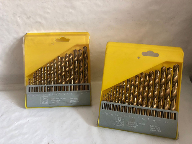 Din 338 High Speed Steel Twist Bit Drills For Stainless Steel 19pcs/Set