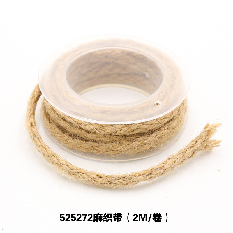 Garment Decoration Jute Rope Ribbon Gift Packing Wired Burlap Ribbon