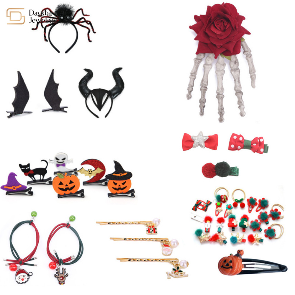 DIY Halloween Earrings Jewelry , Horror Funny Ghost Devil Spider Skull Dangle Earrings