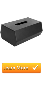 modern geometric matte black rectangular tissue box cover holder bathroom tissues dispenser