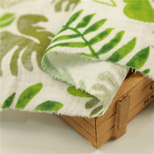 Custom Printed Muslin Fabric Organic Eco Friendly Washable Breathable