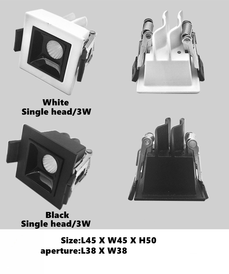 IP55 Ceiling Recessed Led Strip Lighting 7W 10W 2700K-3000K Warm White