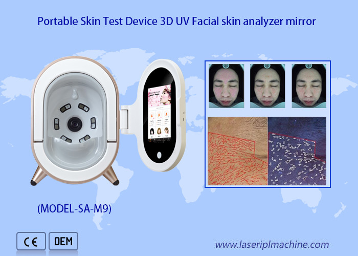 Portable 3d Skin Analysis Machine Wrinkle Pigment Scanner For Face