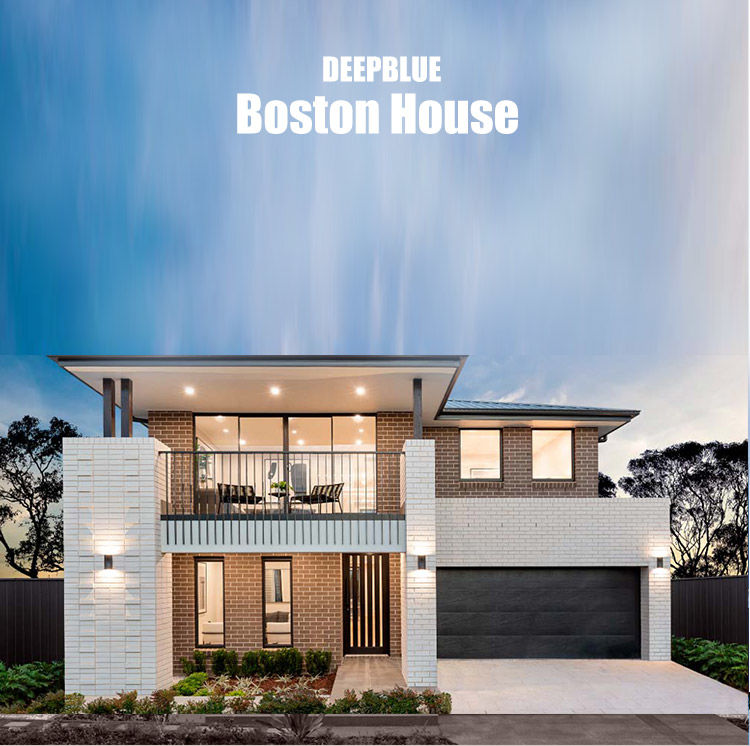 CE/NZ Standard 2-Storey Luxury Prefab House Steel Frame Homes For Families Modular House