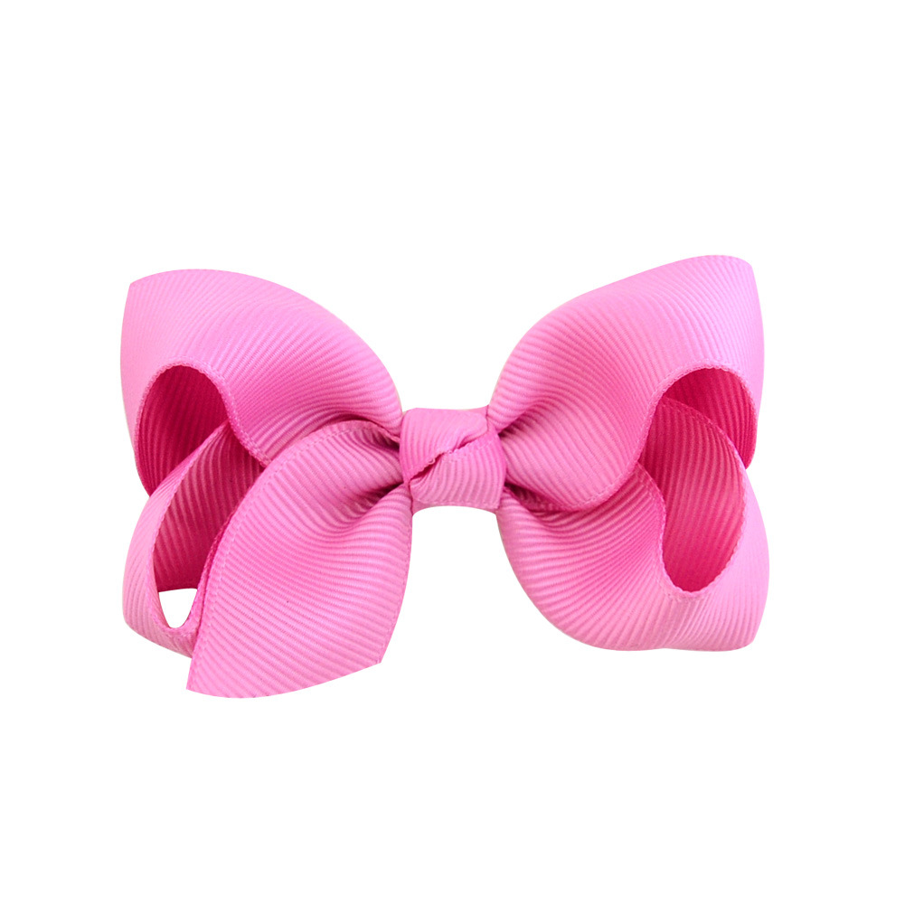 40pcs 3 Red Pink Green Ribbon Hair Bow With Clip Kids Girls