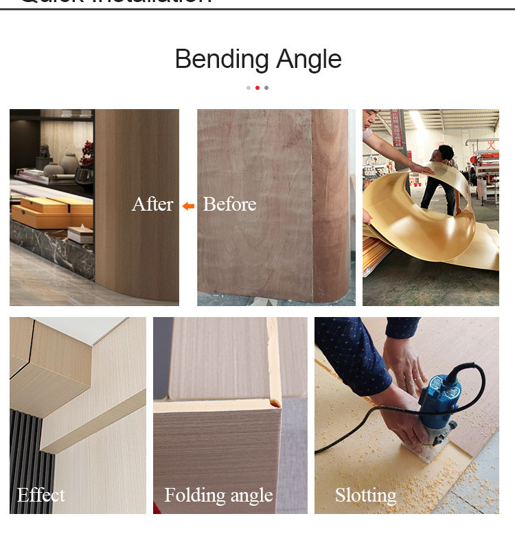 ISO9001 Moisture Proof Bamboo Charcoal Wall Board Wood Veneer Wall Panels