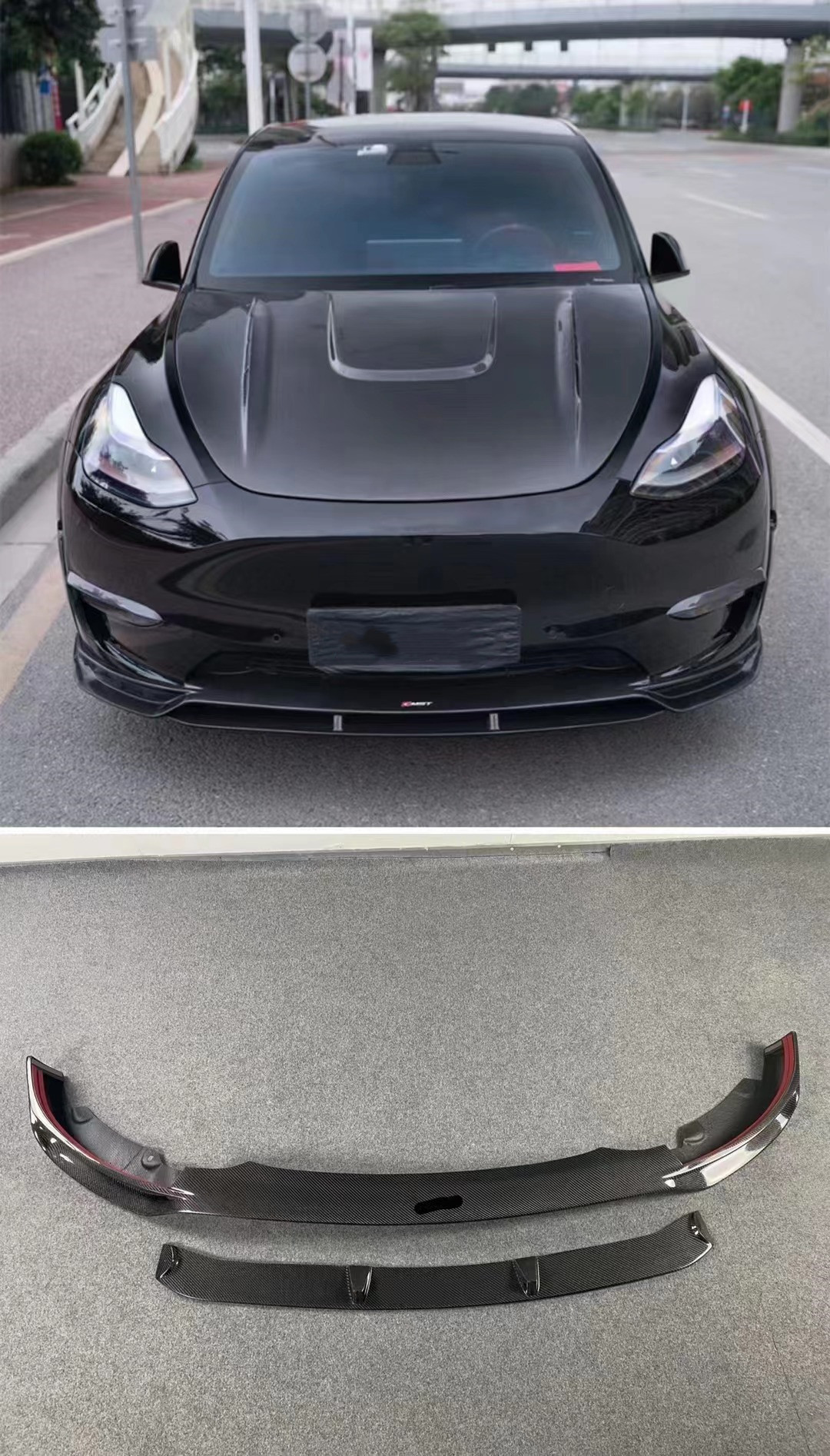 New Product MODEL Y Carbon Fiber Body Kit Model Y Front Shovel Rear Diffuser Spoiler Cover