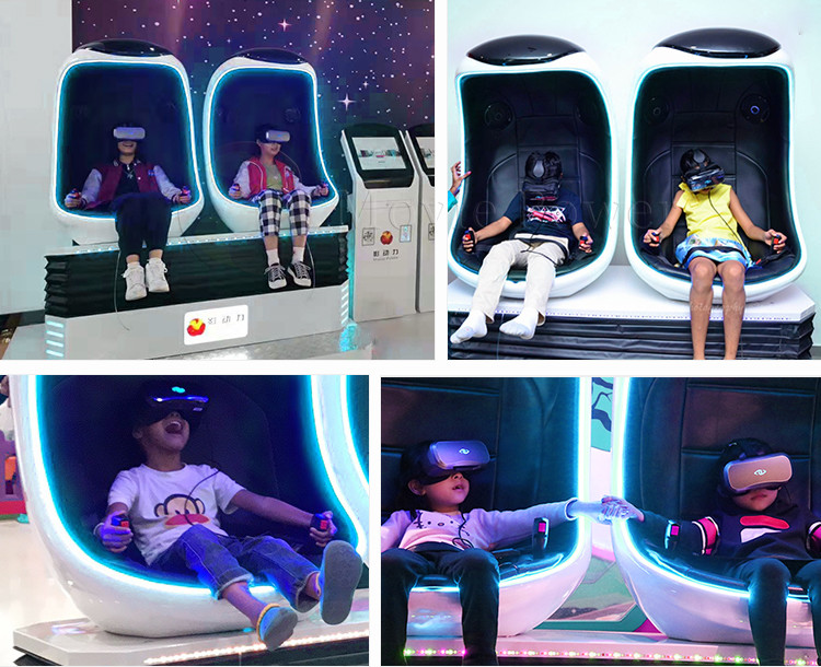 Amusement Park Vr 9D Motion Simulator Interactive Game 9D Virtual Reality Egg Cinema