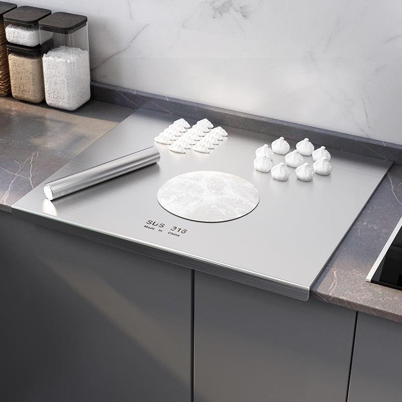 Clear Food Defrosting and Chopping Board Functional Kitchen Tool for Meal Preparation