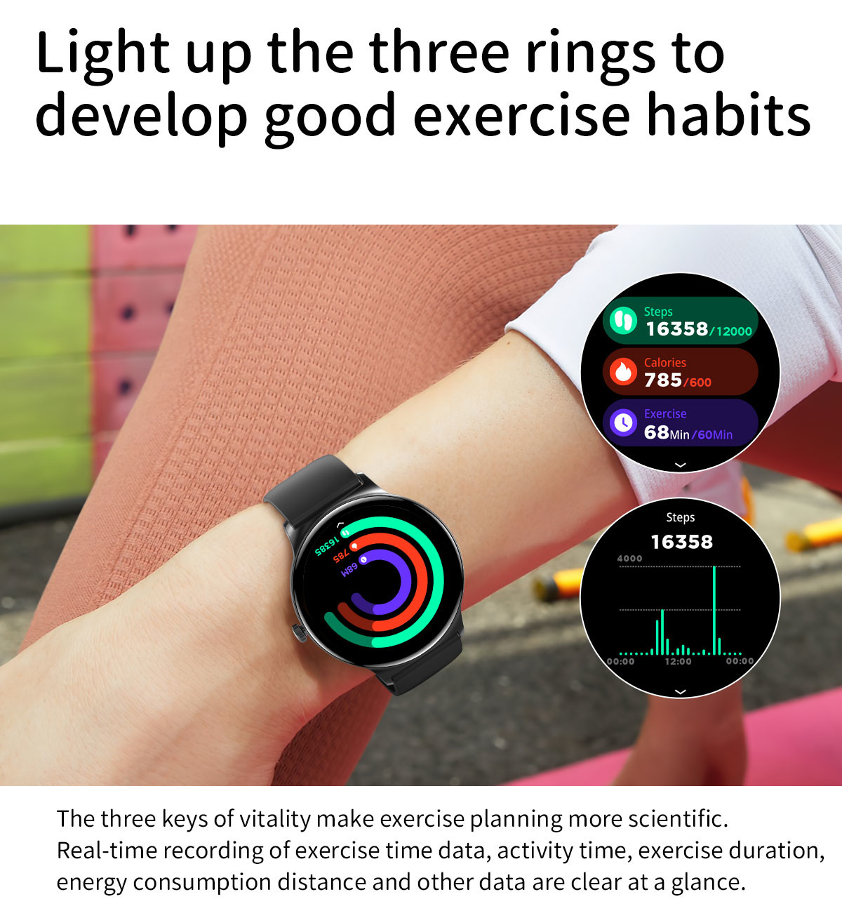 5.1Smart Women'S Bluetooth Watch Round Amoled Display OEM