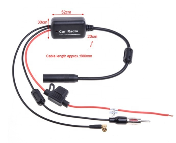 AM/FM DAB Car Radio Antenna Splitter with Customized Cable Length and Cellular Antenna