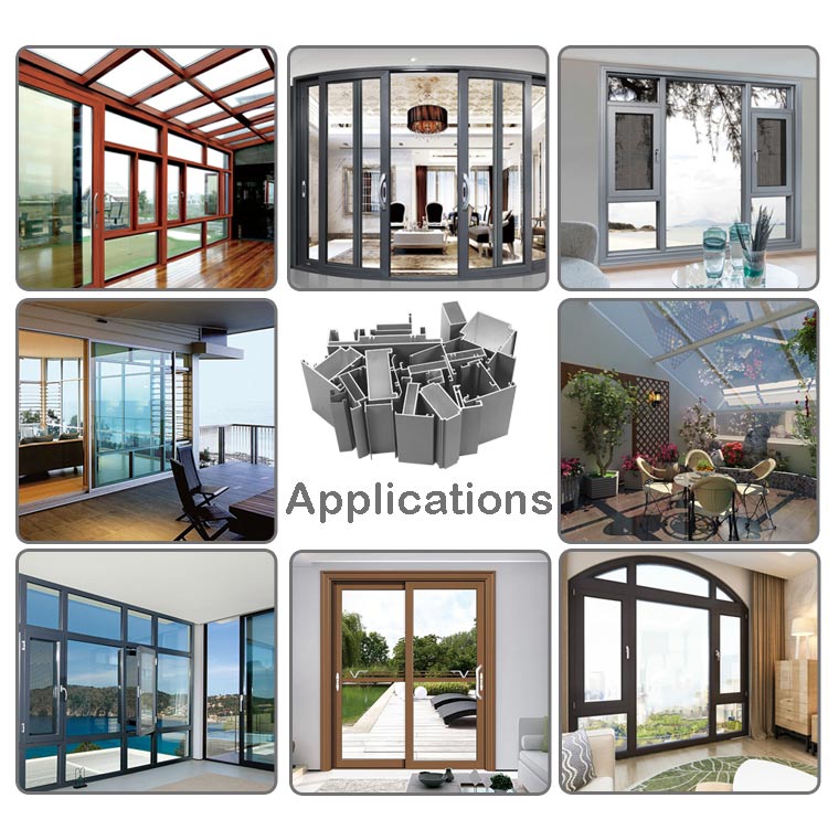 Aluminium Window Profiles  T5 Temper Services Manufactured 90 Series 2