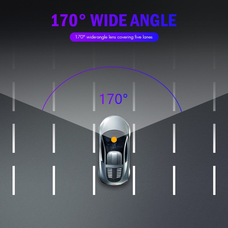 32GB Portable Rearview G Sensor Rear Window Dash Cam Full HD 1080P Cycle Recording