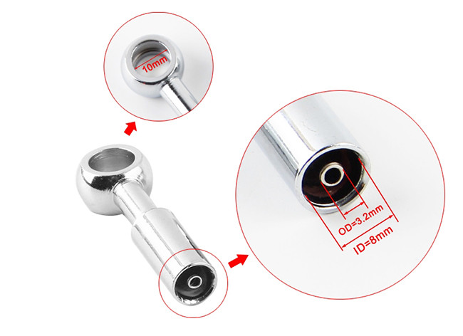 Carbon Steel Brake Line Banjo Fitting Chromed Plated 28 Degree