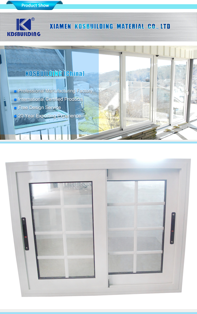 Simple Latest Design Glass Alloy Horizontal Slide Windows With Aluminum Accessory For Sliding Door And Window For Home