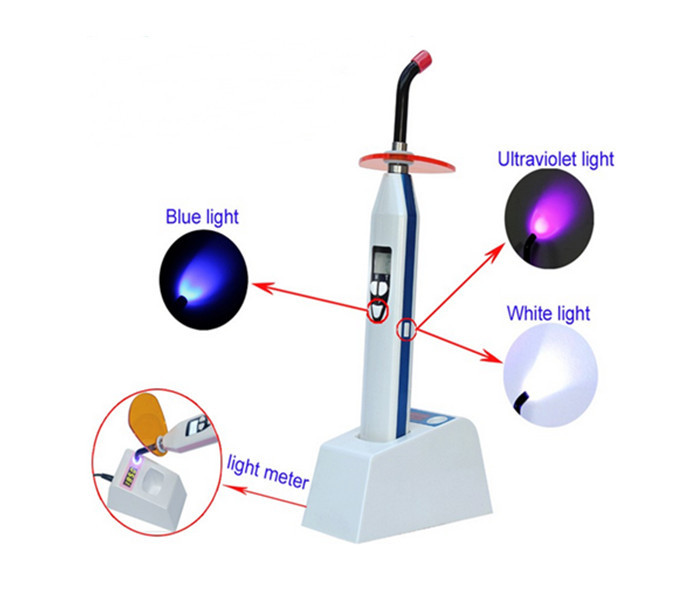 LY-C240C Dual Color Lights Wireless Portable Dental Curing Light unit