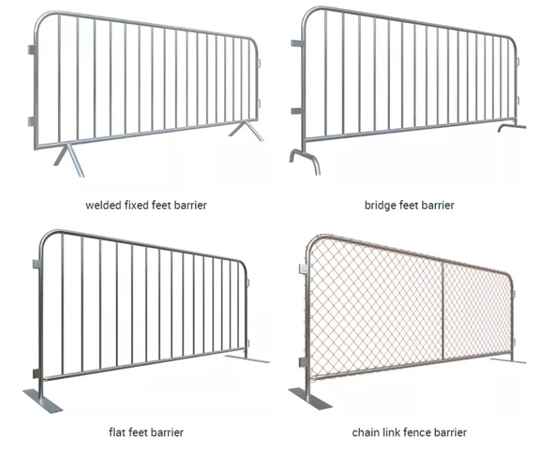 Metal Crowd Control Barriers 1.2M Galvanized Crowd Control Barricade