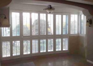 China Indoor Pvc Window plantation shutters ,indoor shutter blinds on sale
