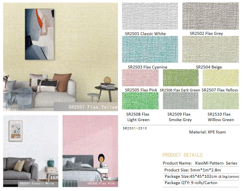 Xiaomi Pattern Series IXPE 3D Foam Wallpaper Self Adhesive For Wall Furniture