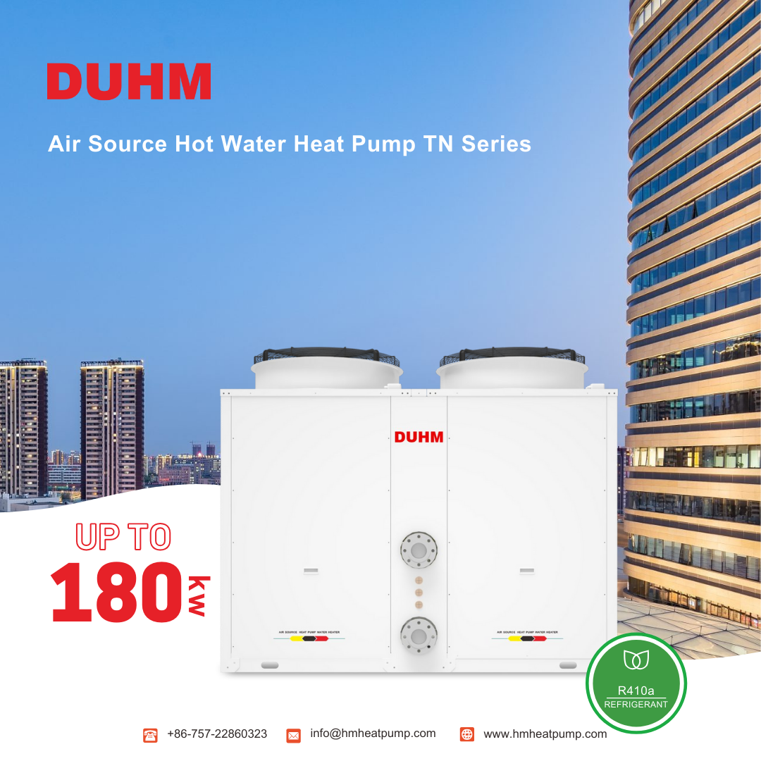 105kw High Temp Air To Water Heat Pump With Special Compressor And Fan Motor Stable Performance