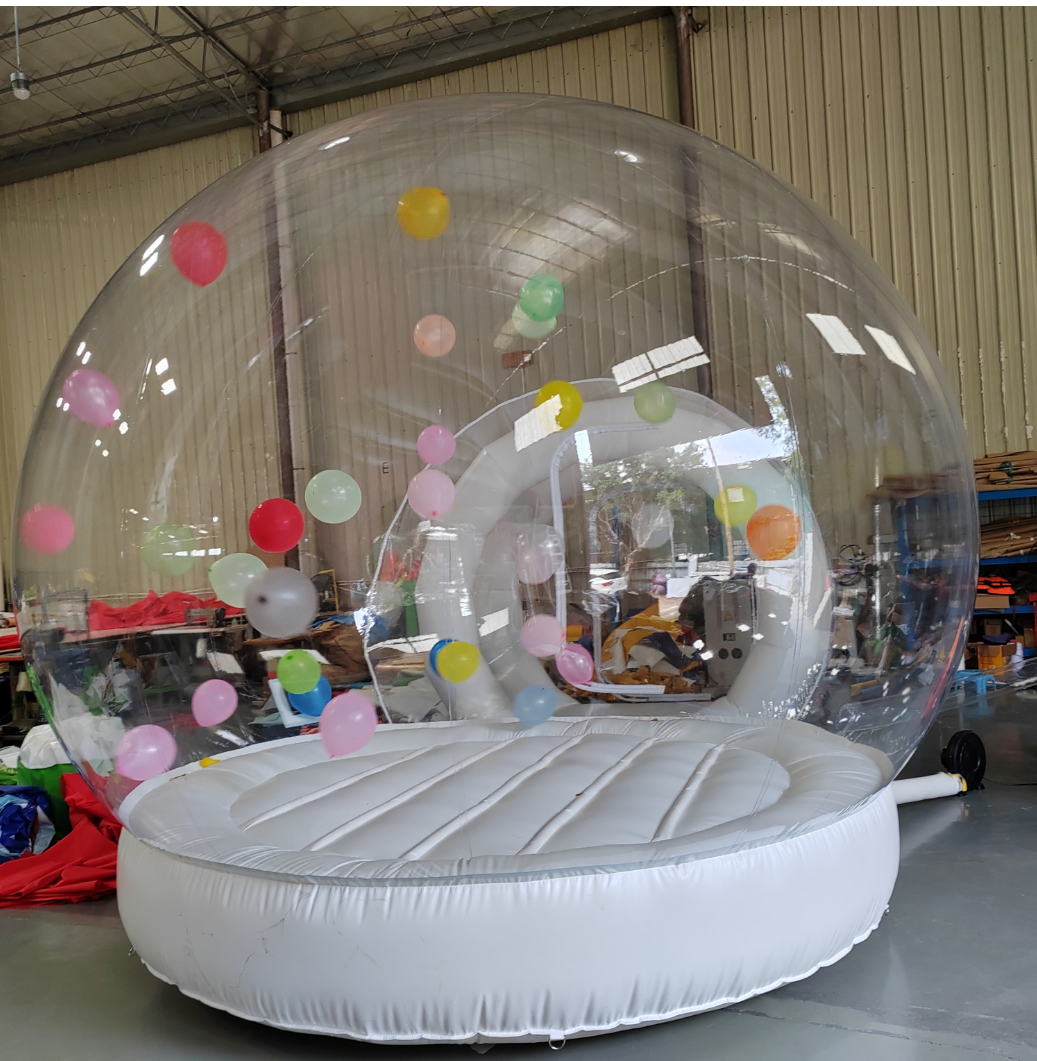 Size 4m Plastic Igloo Tent PVC Material OEM Blow Up Bubble Tent