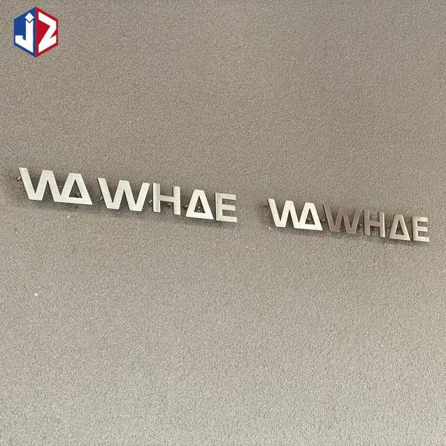 Corrosion Resistance 3D Lettering Signage Laser Cut 316 Stainless Steel Letters