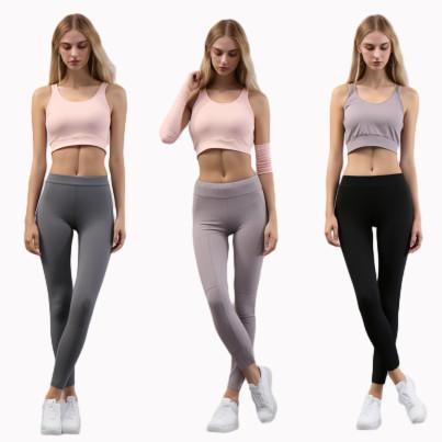 Private Label Workout Wear Shorts Suit for Women Seamless Scrunch Bum Two Piece