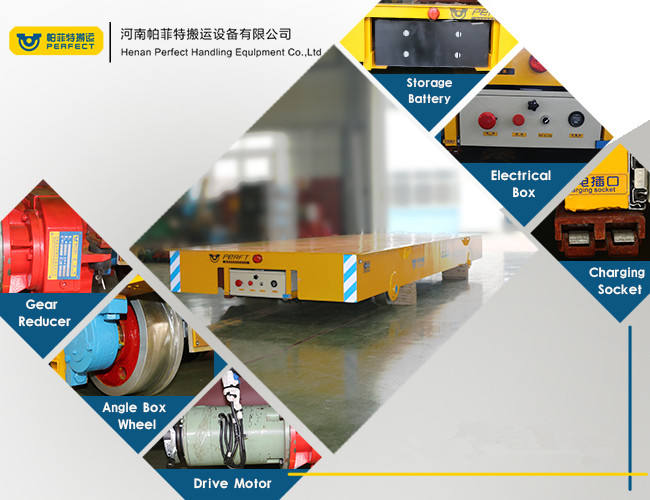 20 ton China Made Electric factory Transportation Battery Trackless Transfer Cart