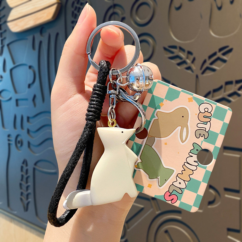 Cute Kawaii Anime Keychains Soft Silicone Key Chain Accessories for Women Girls Backpack