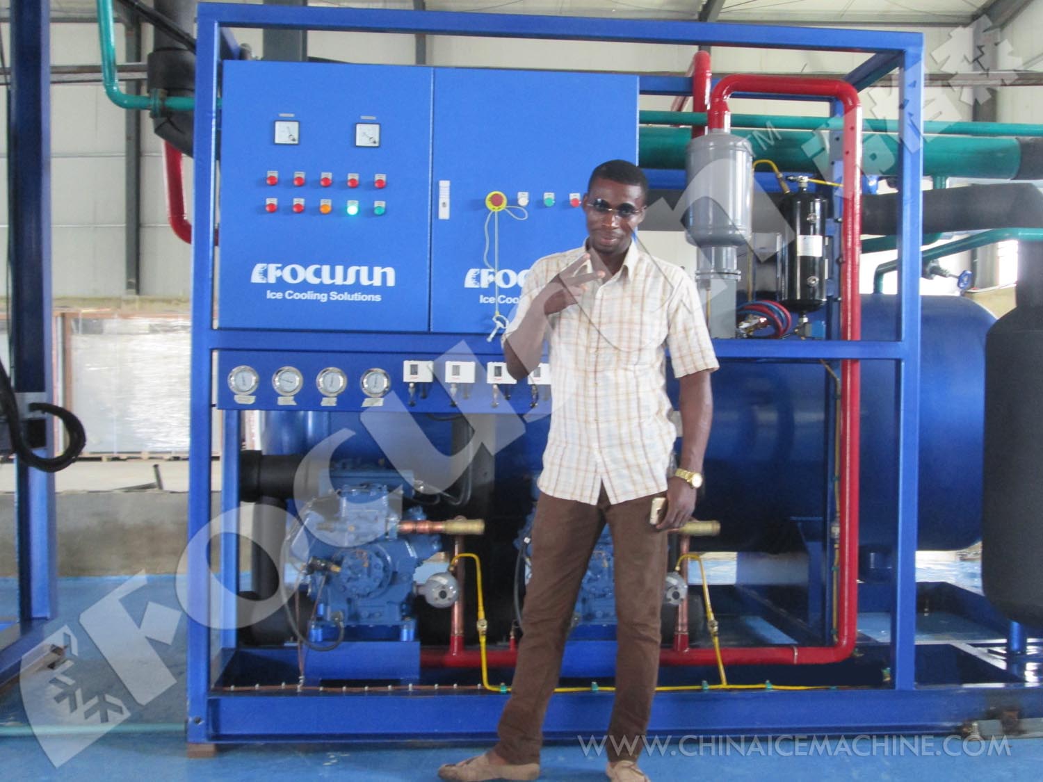 Video Outgoing-Inspection Provided Fully Automatic Ice Tube Packing Machine 200g-20kg
