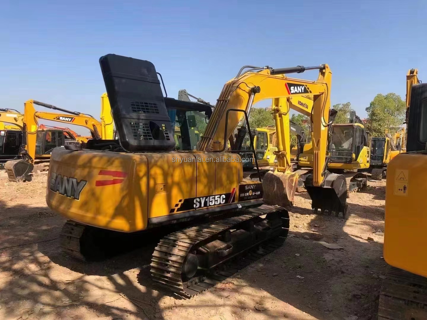 0.53m3 Sany SY60 Excavator With ISUZU Engine Original Paint Color