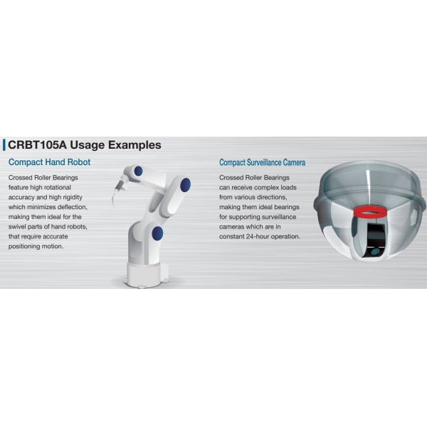 CRBT105A thin crossed roller bearing10x21x5mm for humanoid robots /compact hand robots,compact camera