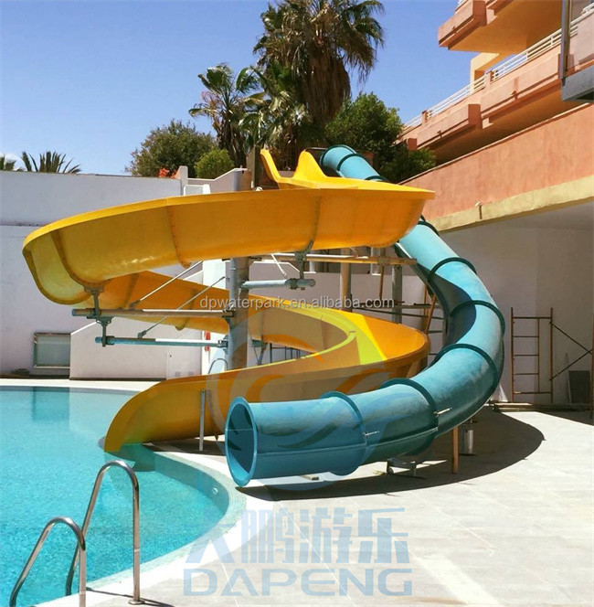 Commercial Private Water Slide Fiberglass Family Wide Water Slide 1.8m Height